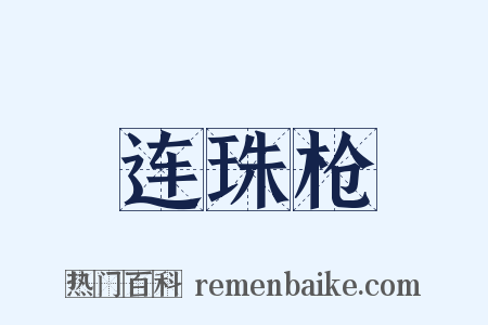 连珠枪是什么意思的图片